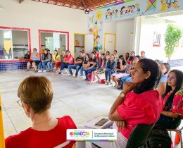 Imagem 3 do post secretaria municipal de educação realiza formação educação inclusiva para a equipe Escolar da CMEI-Nossa Senhora da Conceição